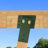 XIHUWZ 4"x 4" Compound Angle Brackets for Outdoor Platforms 4 Pcs, Deer Hunting, Shooting Shacks, Observation Decks and Tree Houses view 3