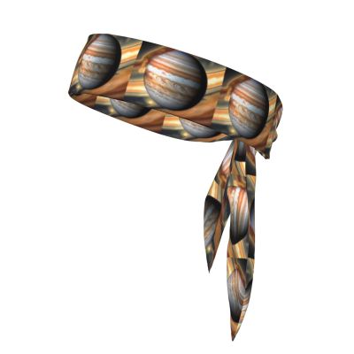 WZYWHJ Jupiter Landscape Prints Headbands,Sports Head Tie,Headband for Men and Women,Hair Band for Running Workout Football, Black