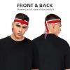 WZYWHJ UK Flag Pattern Headbands,Sports Head Tie,Headband for Men and Women,Hair Band for Running Workout Football, Black view 3