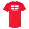 Cricket England Flag Bat - Sports Athletics Summer Games T Shirt - X-Large - Red view 1