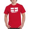 Cricket England Flag Bat - Sports Athletics Summer Games T Shirt - X-Large - Red view 4