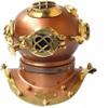 NineFit Basics Mini diving helmet 8"" divers Marine scuba helmet show case item copper finish nautical gift item view 2