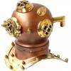 NineFit Basics Mini diving helmet 8"" divers Marine scuba helmet show case item copper finish nautical gift item view 3