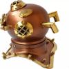 NineFit Basics Mini diving helmet 8"" divers Marine scuba helmet show case item copper finish nautical gift item view 4