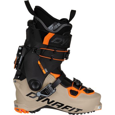 DYNAFIT Unisex Radical Pro Touring Ski Boots, Rock Khaki-Fluo Orange, 43