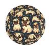 Adult Sun Protection Bucket Hat Cute-Pug-Lovers Men Outdoor Boonie Hat Women Sunshade Fisherman Hat Black view 3