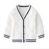 warmstraw Boys' Cardigan Sweater Thick Knitted V-Neck Long Sleeve Spring Fall Clothes White 9-10Y view 1