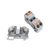 PT-16 1 Pc Din Rail Terminal Block Conductor Wire Connector Push in Spring Screwless Feed Through Terminal Block PT16 view 4