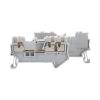 DWFSKZKV Din Rail Terminal Blocks PT 1.5-Twin 3 Conductors Push in Spring Screwless Feed Through Wire Conductor 10pcs(Gray) view 3