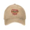 AIZBEGDLU Unisex Cowboy Baseball Cap Chicago Style Hot Dog Adjustable Trucker Cap Baseball Cap Natural view 2