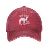 AIZBEGDLU Unisex Cowboy Baseball Cap Hump Day Adjustable Trucker Cap Baseball Cap Red view 2