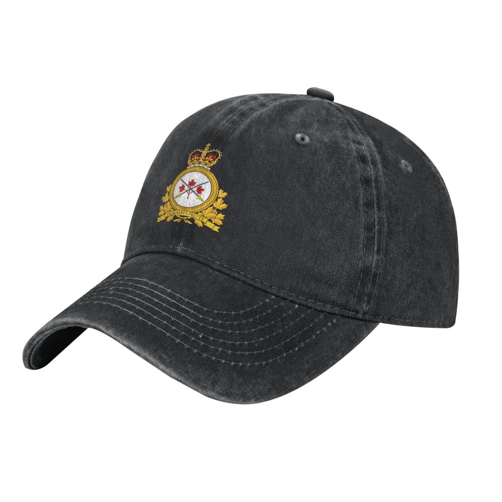 AIZBEGDLU Unisex Cowboy Baseball Cap Canadian Army Adjustable Trucker Cap Baseball Cap, Black