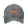 AIZBEGDLU Unisex Cowboy Baseball Cap Chicago Style Hot Dog Adjustable Trucker Cap Baseball Cap Gray view 2