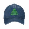 AIZBEGDLU Unisex Cowboy Baseball Cap Irish You Were Naked Adjustable Trucker Cap Baseball Cap Navy Blue view 2