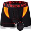 ChezMax VindKan VKWEIKU Men's Underwear Boxer Briefs,Soft and Breathable Underwear for Men (US, Alpha, 4X-Large, Regular, Regular, Red-Black) view 1