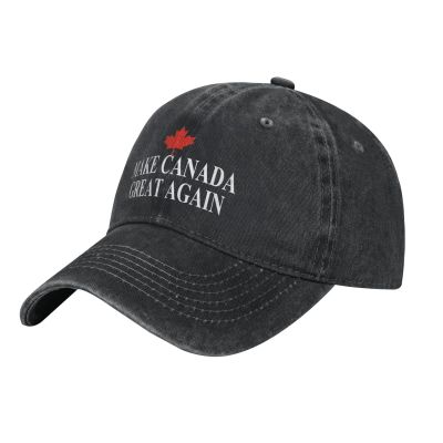 AIZBEGDLU Unisex Cowboy Baseball Cap Make Canada Great Again Adjustable Trucker Cap Baseball Cap Black