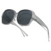 Long Keeper Over Glasses Sunglasses Women Polarized Sunglasses Over Prescription Glasses Square Wear Over Driving Sunglasses (Clear Grey Black Grey) view 1