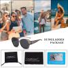 Long Keeper Over Glasses Sunglasses Women Polarized Sunglasses Over Prescription Glasses Square Wear Over Driving Sunglasses (Clear Grey Black Grey) view 4