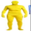 Full Bodysuit With Zipper Helper Unisex Spandex Stretch Adult Costume Zentai Disappearing Man Body Suit (Yellow Color, Large) view 1