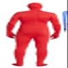 Full Bodysuit With Zipper Helper Unisex Spandex Stretch Adult Costume Zentai Disappearing Man Body Suit (Red Color, XX-Large) view 2