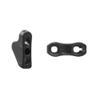 10 Pack Ultra Light Camping Fixed Buckle Guyline Tensioner Tent Guyline Rope Adjuster Suitable for Outdoor Camping Hiking Tent Waterproof Cloth Canopy Sunshade (Black) view 2