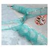 CINGHI LUSSO Minnow Trap Reverse Double Entrance Shrimp Net Crawfish Trap with Iron Chains and Floating Balls Foldable Large Entrance Lobster,Crab,Fish,ShrimpTrap (Height 1M,Width 6M,Tail Length 3M) view 1
