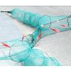 CINGHI LUSSO Minnow Trap Reverse Double Entrance Shrimp Net Crawfish Trap with Iron Chains and Floating Balls Foldable Large Entrance Lobster,Crab,Fish,ShrimpTrap (Height 1M,Width 6M,Tail Length 3M) view 2