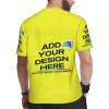 NineFit Basics Men's Custom t Shirts Design Your Own Customized Personalized Mesh Tshirt Lightweight Short Sleeve Breathable Fishing Quick Dry Workout Running Athletic Sports Tee Yellow 4X-Large view 2
