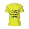 NineFit Basics Men's Custom t Shirts Design Your Own Customized Personalized Mesh Tshirt Lightweight Short Sleeve Breathable Fishing Quick Dry Workout Running Athletic Sports Tee Yellow 4X-Large view 3