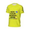 NineFit Basics Men's Custom t Shirts Design Your Own Customized Personalized Mesh Tshirt Lightweight Short Sleeve Breathable Fishing Quick Dry Workout Running Athletic Sports Tee Yellow 4X-Large view 4