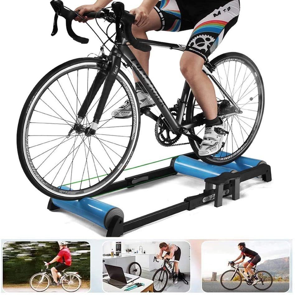 YXCUSAM Bicycle Training Rack, Indoor Bicycle Riding Rack, Foldable Fitness Cycling Training Rack, Suitable for Apartments, Homes