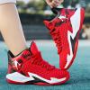 Jevaloo Boys and Kids Basketball Shoes Lightweight Fashion Sneakers Black/Red view 4
