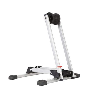 YXCUSAM Bicycle Trainer, Portable Bike Fitness Stand, Multi-Function Indoor and Outdoor Bicycle Fixing Stand for 18-29" Bikes (White)