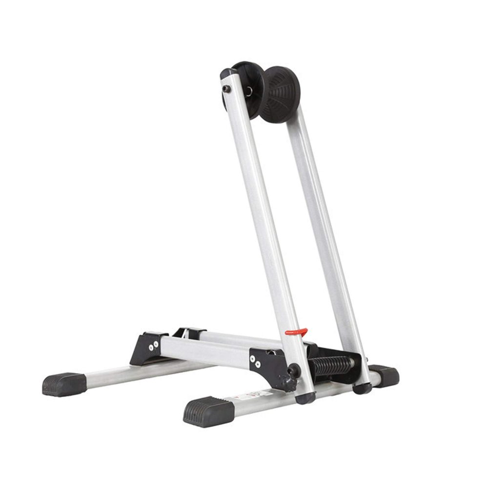 YXCUSAM Bicycle Trainer, Portable Bike Fitness Stand, Multi-Function Indoor and Outdoor Bicycle Fixing Stand for 18-29" Bikes (White)