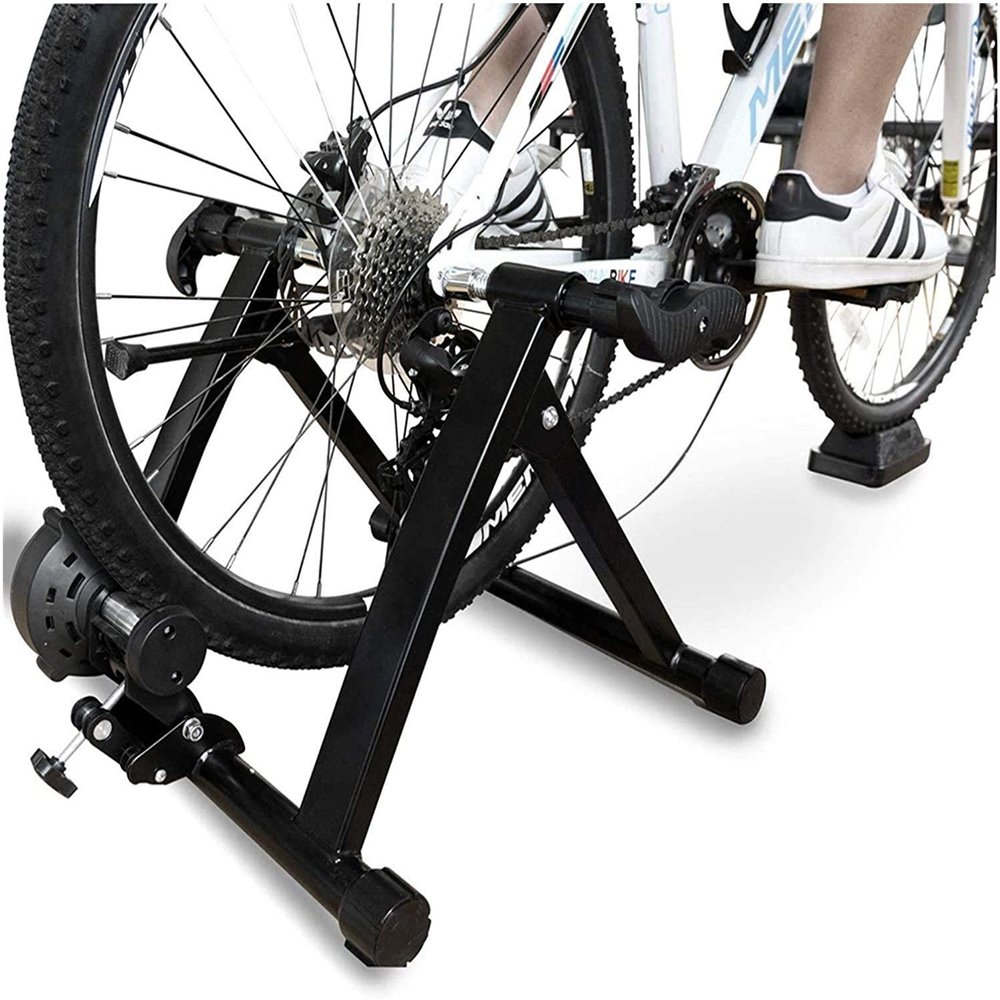 YXCUSAM Bike Trainer, 26-28" Magnetic Turbo Trainer Stand, Multifunctional Cycling Trainer for Clubs, Gyms (700C Wired)