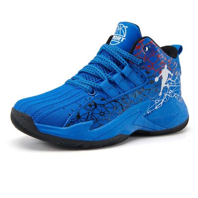 Jevaloo Boys and Kids Basketball Shoes Lightweight Fashion Sneakers Sapphire Blue