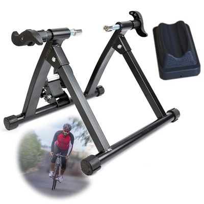 YXCUSAM Cycling Trainer, Foldable Indoor Cycling Turbo Trainer, 26-28 Inch Bike Mount for Cycling Fitness
