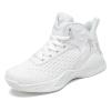 Jevaloo Boys and Kids Basketball Shoes Lightweight Fashion Sneakers White view 1
