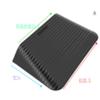 Rubber Curb Ramp, 4.1" Rise Height Sidewalk Curb Ramp, 13" Width 19" Length Driveway Ramp for Curb, Heavy Duty Driveway Curb Ramp for Forklifts, Trucks, Buses, Cars, Wheelchairs, Bikes view 2