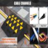Rubber Curb Ramp, 4.1" Rise Height Sidewalk Curb Ramp, 13" Width 19" Length Driveway Ramp for Curb, Heavy Duty Driveway Curb Ramp for Forklifts, Trucks, Buses, Cars, Wheelchairs, Bikes view 4