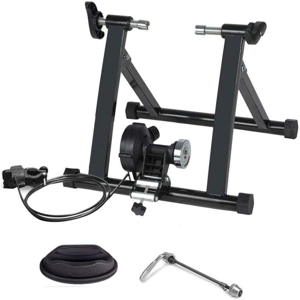 YXCUSAM Bicycle Trainer, Steel Magnetic Fitness Cycling Stand, Multi-Function Mountain Bike Exercise Stand for Gym, Club (Wired 700c)