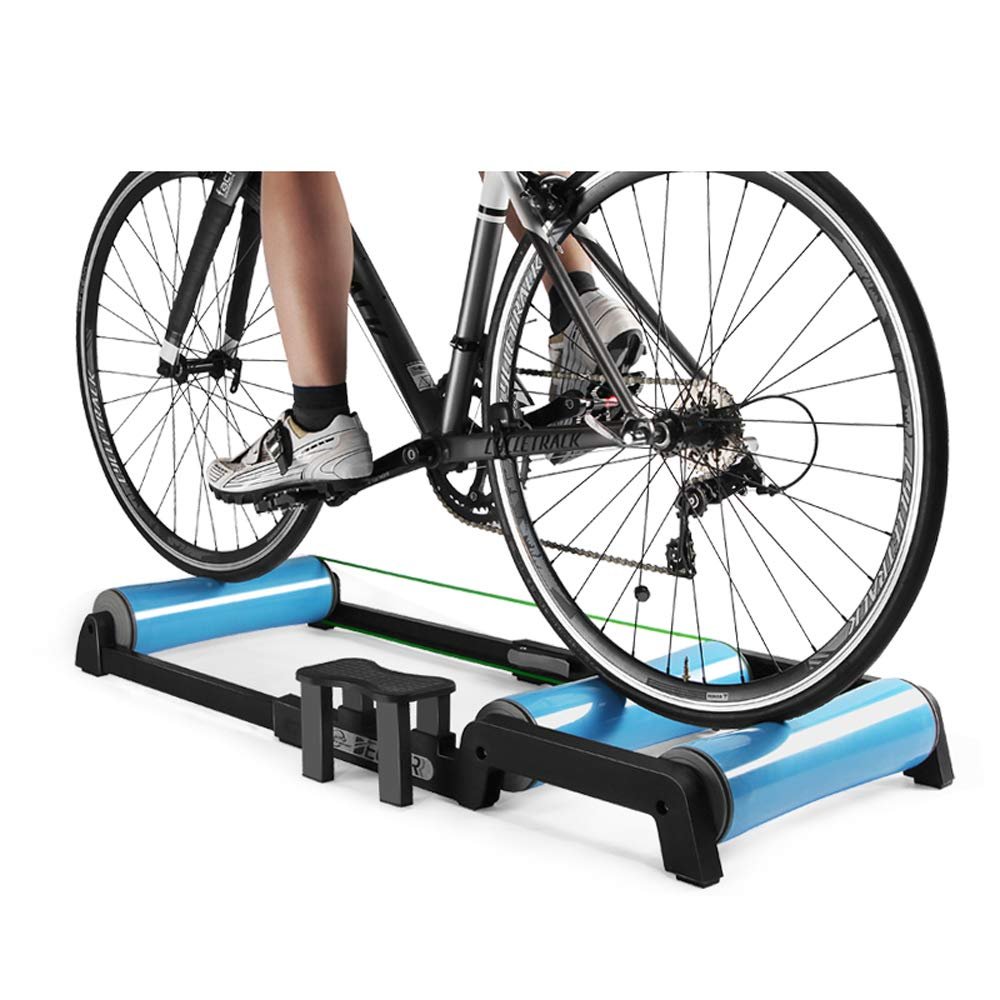 YXCUSAM Bike Trainer, Home Bike Exercise Roller, Folding Indoor Bike Fitness Stand for Apartment, Home