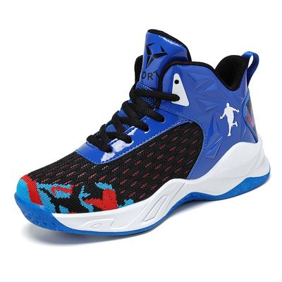 Jevaloo Boys and Kids Basketball Shoes Lightweight Fashion Sneakers Blue