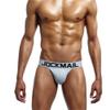 JOCKMAIL Jockstrap Athletic Supporters for Men Jock Strap Breathable Cotton Underwear (US, Alpha, XX-Large, Regular, Regular, Grey+Blue) view 2