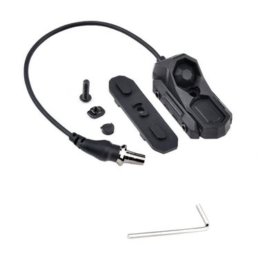 okyass Tactical Modular Wire Dual Button Remote Activation Pressure Switch for M600/M300 Series Scout Flashlight and Light (SF Plug, Black)