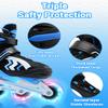 Kids Inline Skates for Boys and Girls Ages 6-12, Adjustable Beginner Skates with Light Up Wheels for Kids Youths Teen view 3