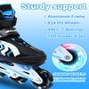 Kids Inline Skates for Boys and Girls Ages 6-12, Adjustable Beginner Skates with Light Up Wheels for Kids Youths Teen view 4