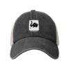 64th Armor Regiment Adjustable Washed Denim Mesh Hat Denim Baseball Cap Cowboy Hat view 2