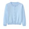 Miccina Girls Cardigan Sweater School Uniforms Toddler Long Sleeve Button Knit Solid Sweaters Tops Light Blue view 1