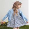 Miccina Girls Cardigan Sweater School Uniforms Toddler Long Sleeve Button Knit Solid Sweaters Tops Light Blue view 3